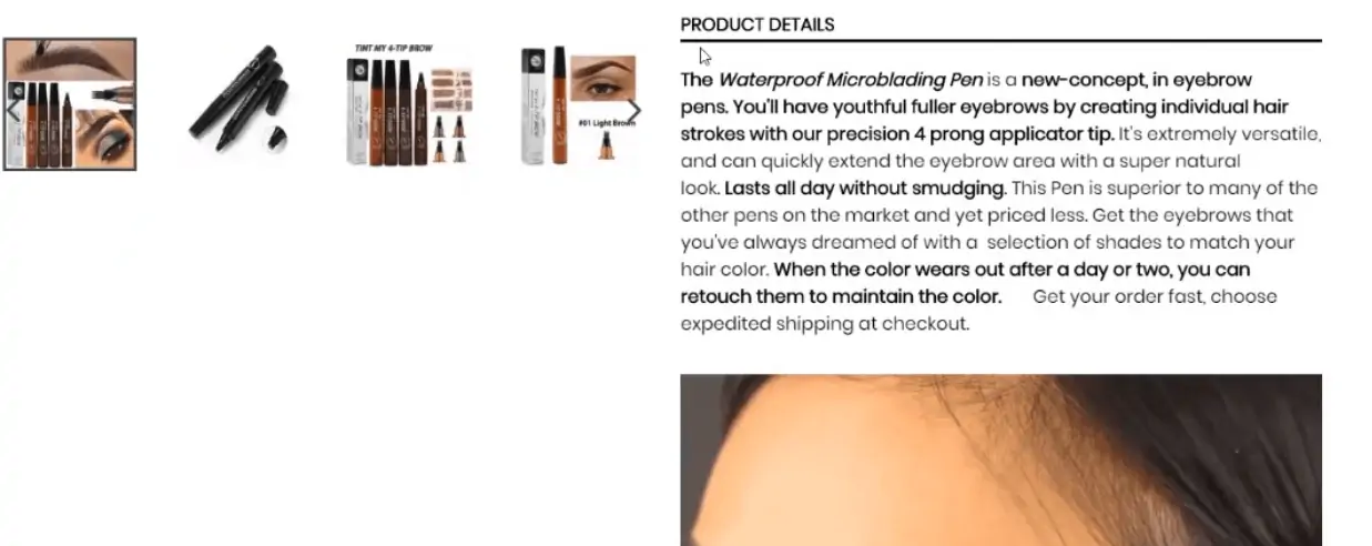 good product description