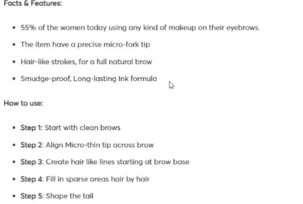 compelling product description