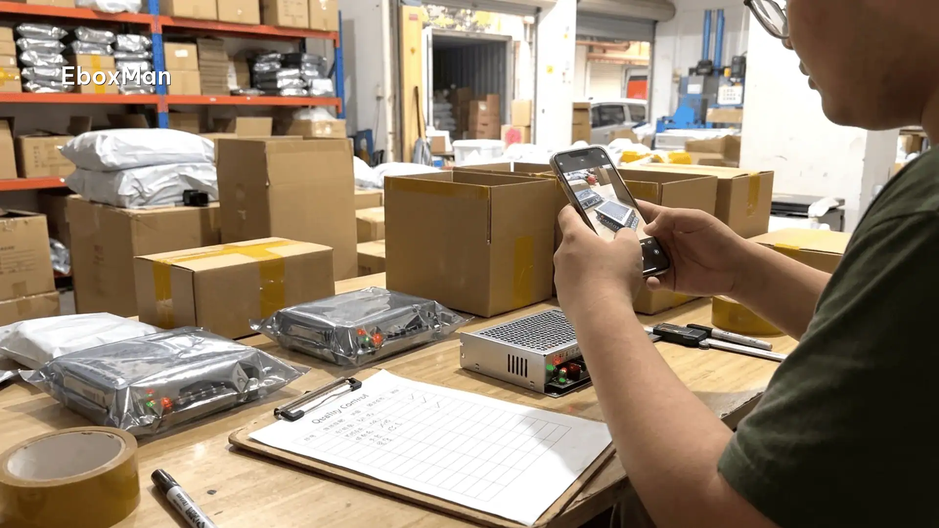QC desk photographing products before dispatch to reduce defect returns and disputes