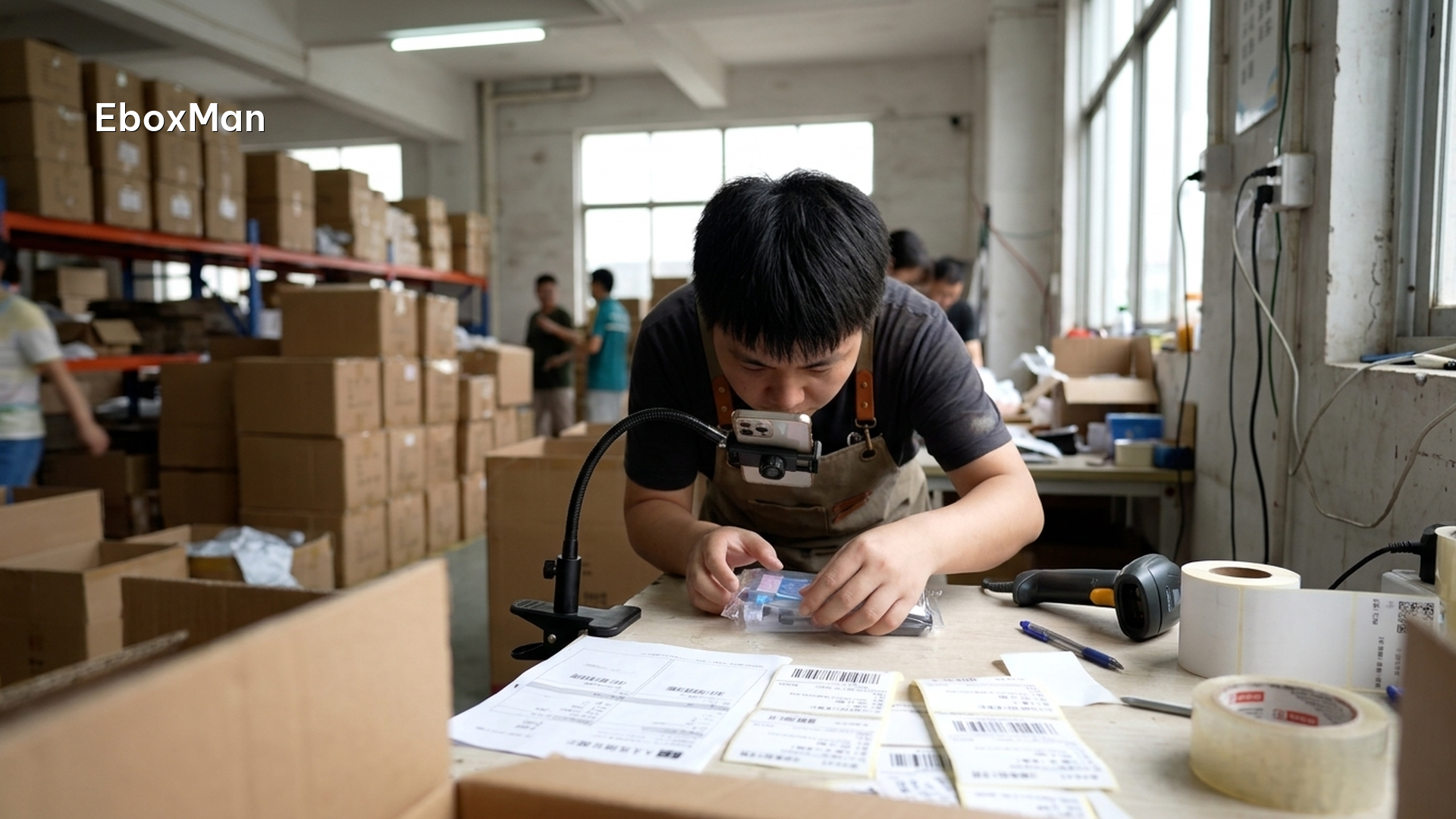 Q4 shipping cutoffs china: 2026 peak season buffers guide 1 QC desk photographing a product batch before dispatch