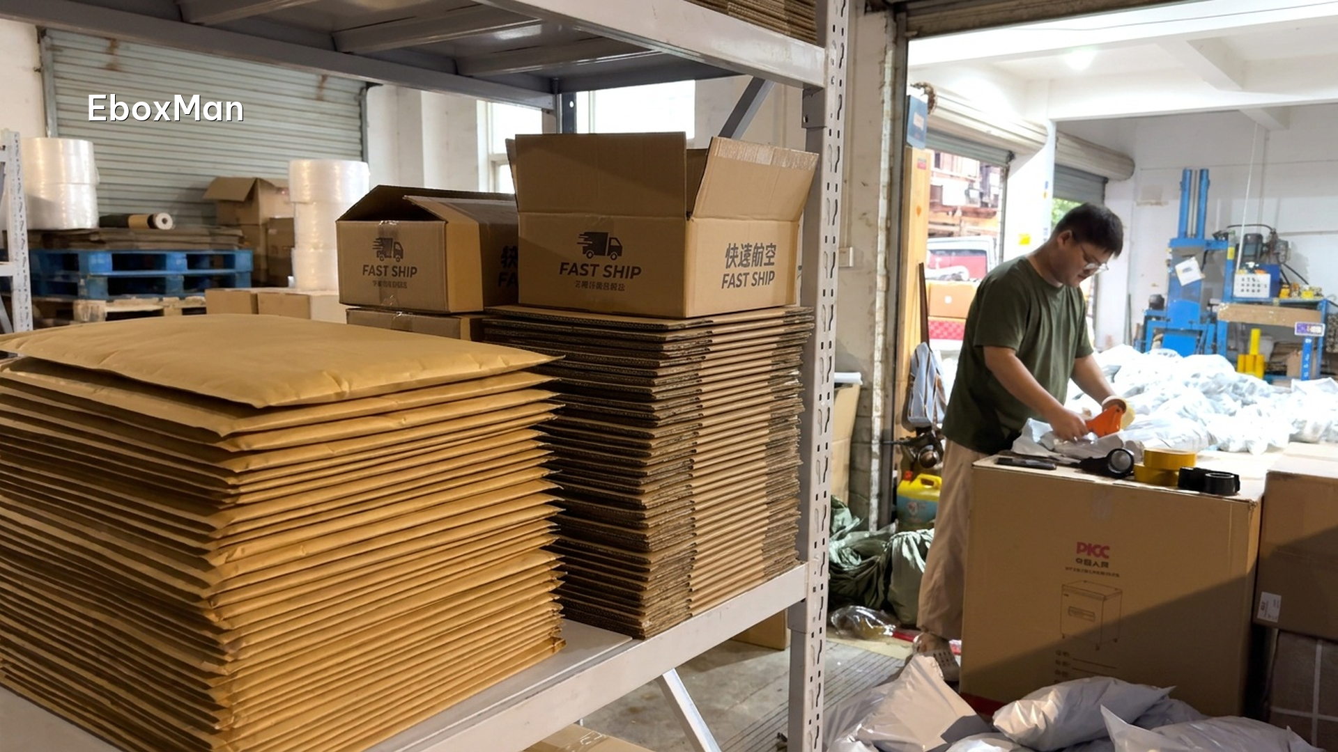Comparison of plain unbranded mailers and custom branded dropshipping boxes